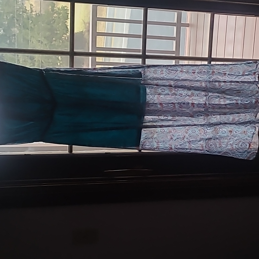 Strapless bohemian Sundress